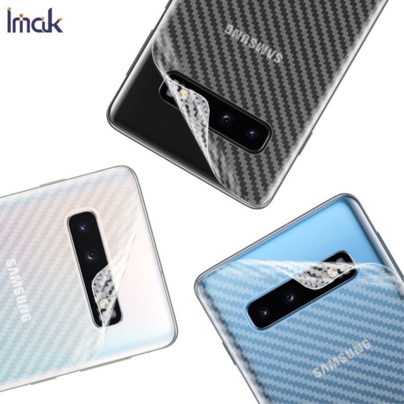 Achterbeschermfolie Samsung Galaxy S10 Carbon Stijl Imak