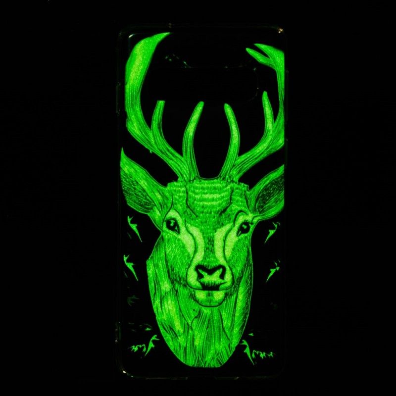 Case Hoesje Samsung Galaxy S10 Telefoonhoesje Fluorescerend Majestueus Hert