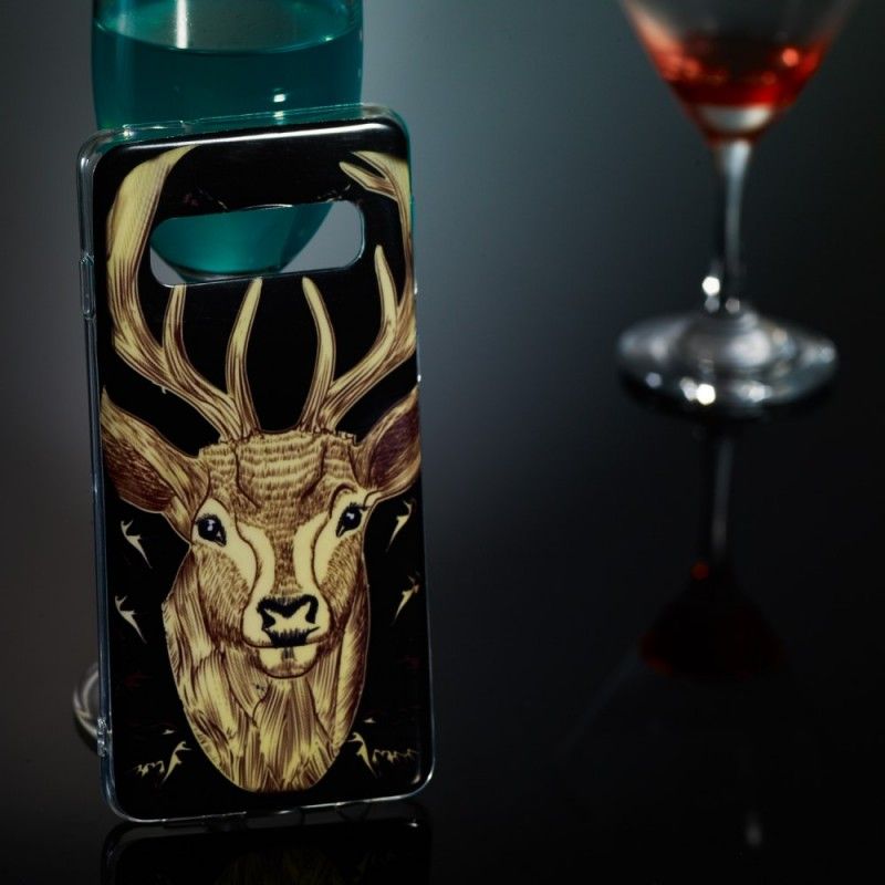 Case Hoesje Samsung Galaxy S10 Telefoonhoesje Fluorescerend Majestueus Hert