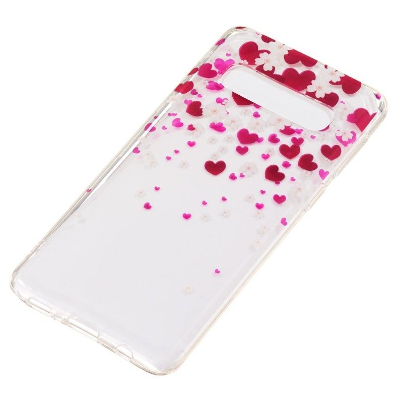 Case Hoesje Samsung Galaxy S10 Telefoonhoesje Regen Van Harten