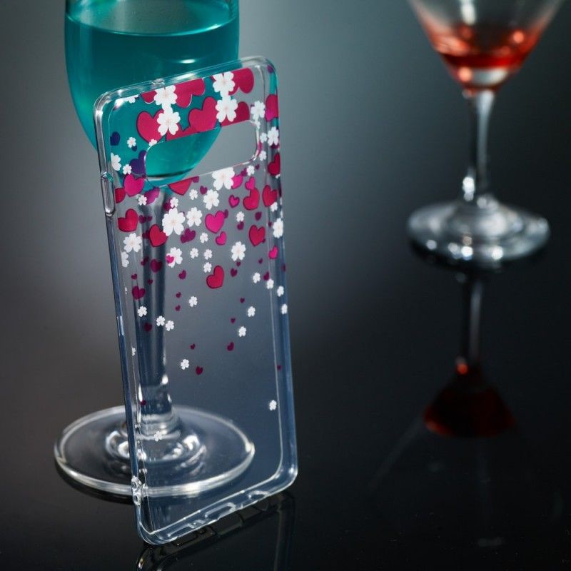 Case Hoesje Samsung Galaxy S10 Telefoonhoesje Regen Van Harten
