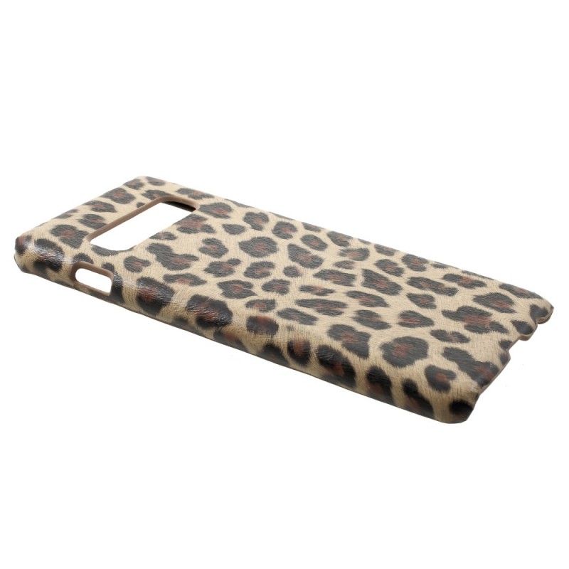 Cover Hoesje Samsung Galaxy S10 Bruin Telefoonhoesje Luipaard