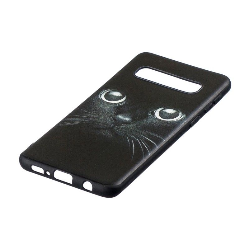 Cover Hoesje Samsung Galaxy S10 Telefoonhoesje Kattenogen