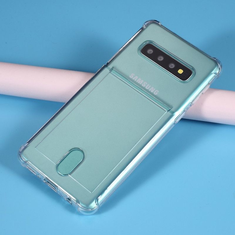 Cover Hoesje Samsung Galaxy S10 Telefoonhoesje Transparante Kaarthouder