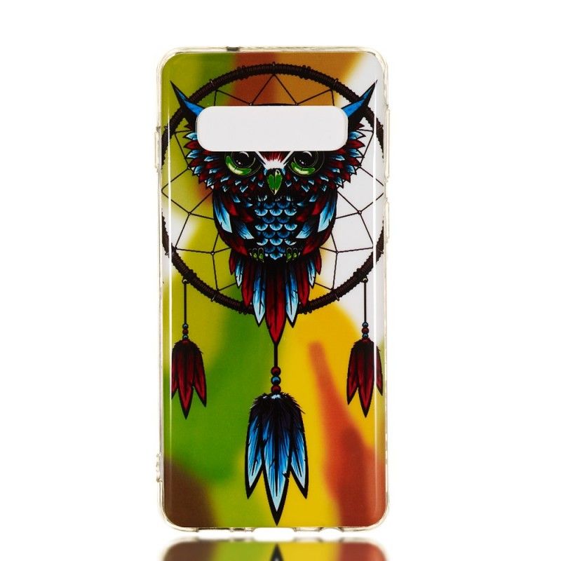 Hoesje Samsung Galaxy S10 Fluorescerende Uil Dromenvanger