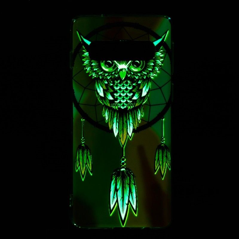 Hoesje Samsung Galaxy S10 Fluorescerende Uil Dromenvanger