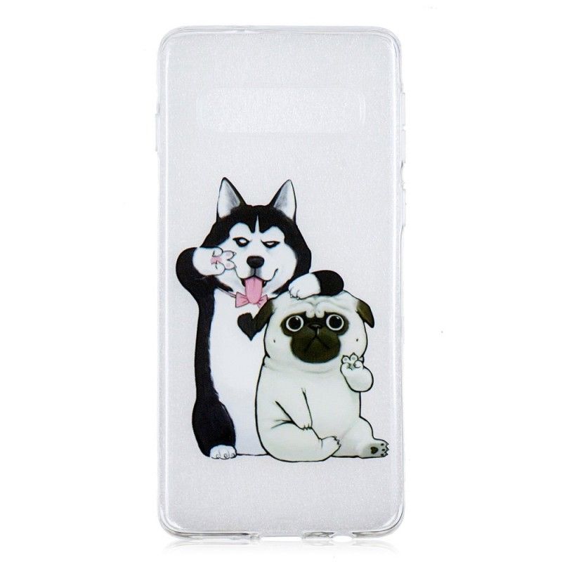 Hoesje Samsung Galaxy S10 Grappige Honden