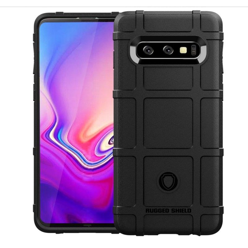 Hoesje Samsung Galaxy S10 Grijs Zwart Robuust Schild