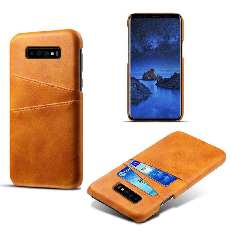 Hoesje Samsung Galaxy S10 Rood Zwart Kaarthouder