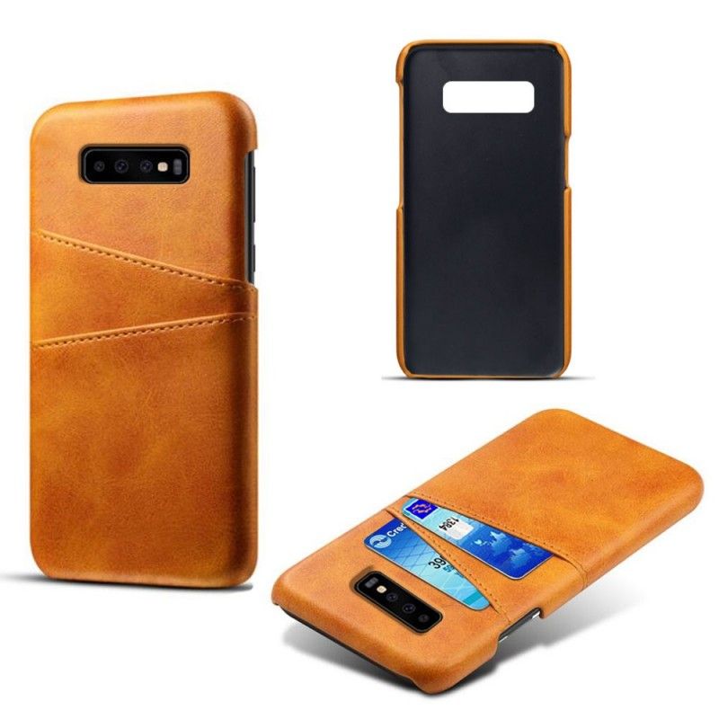 Hoesje Samsung Galaxy S10 Rood Zwart Kaarthouder