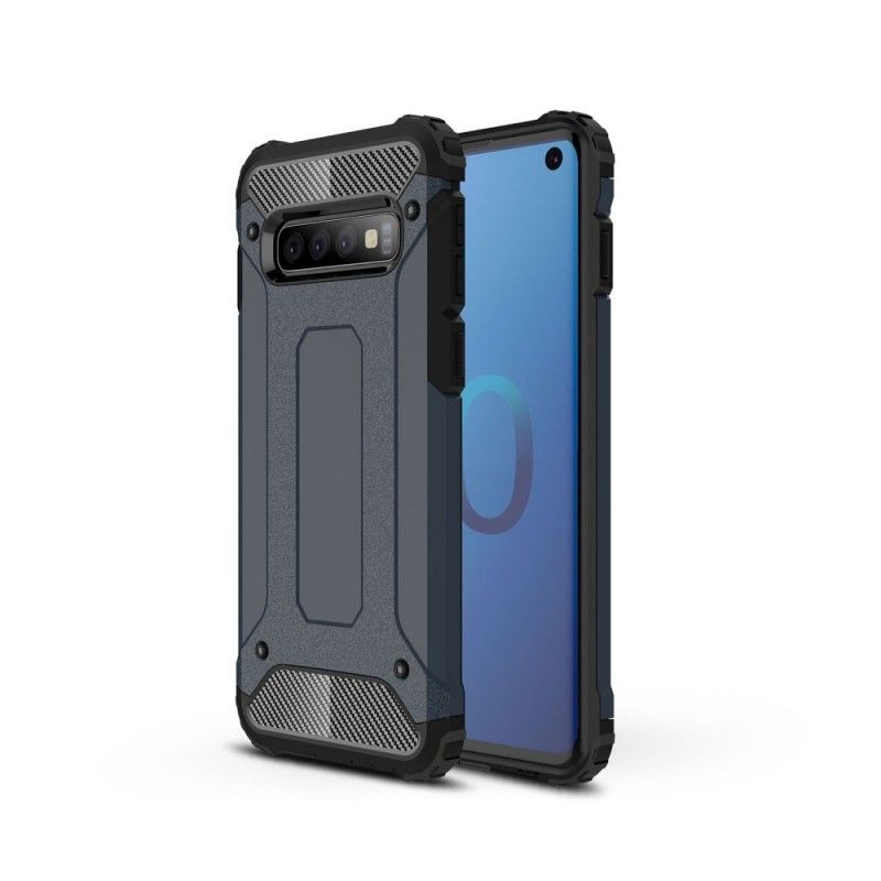 Hoesje Samsung Galaxy S10 Rood Zwart Overlevende