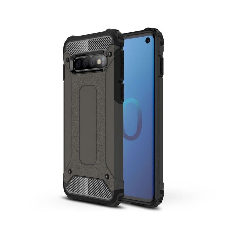 Hoesje Samsung Galaxy S10 Rood Zwart Overlevende