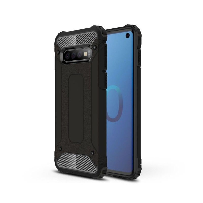 Hoesje Samsung Galaxy S10 Rood Zwart Overlevende