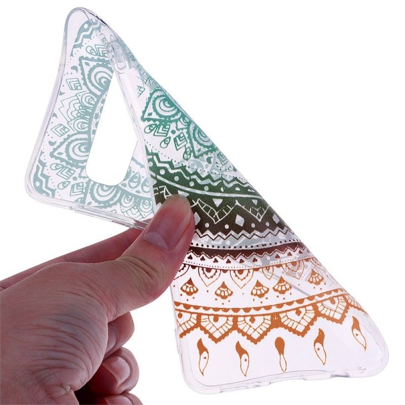 Hoesje Samsung Galaxy S10 Transparante Kleurrijke Mandala