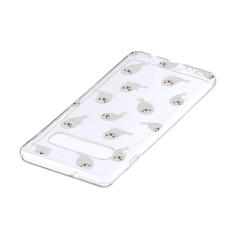 Hoesje Samsung Galaxy S10 Transparante Leuke Zeeleeuwen