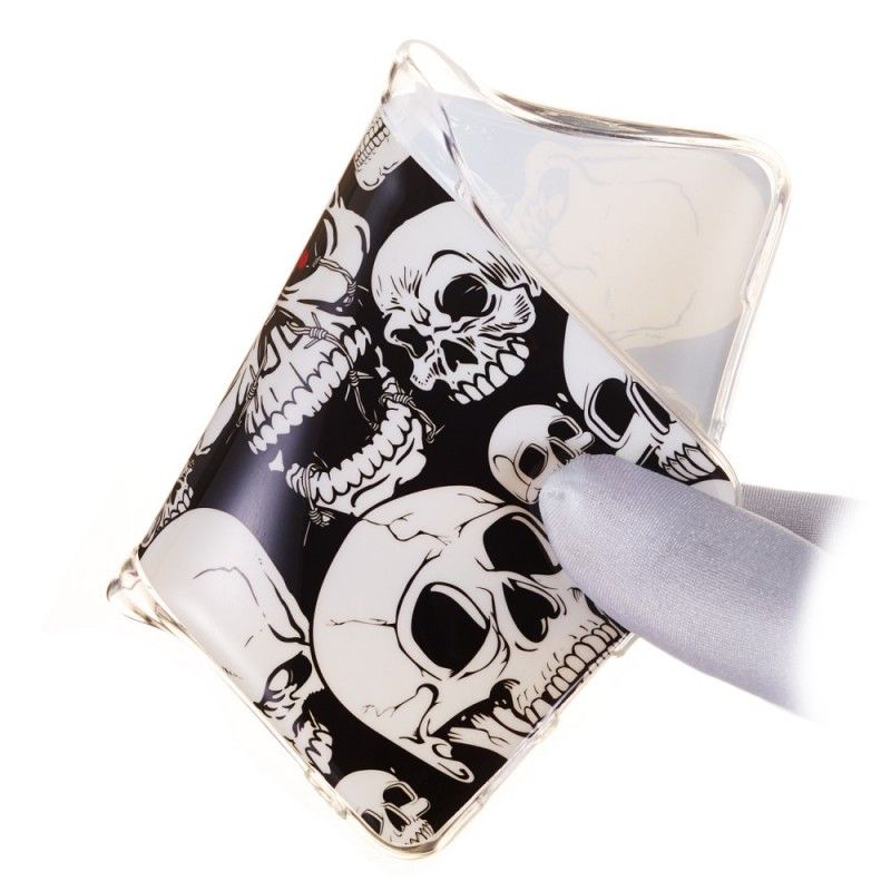 Hoesje voor Samsung Galaxy S10 Aandacht Fluorescerende Schedels