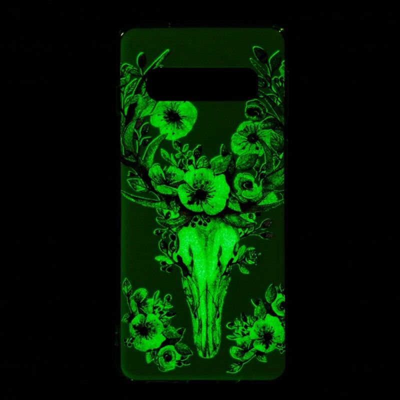 Hoesje voor Samsung Galaxy S10 Fluorescerende Bloeiende Eland