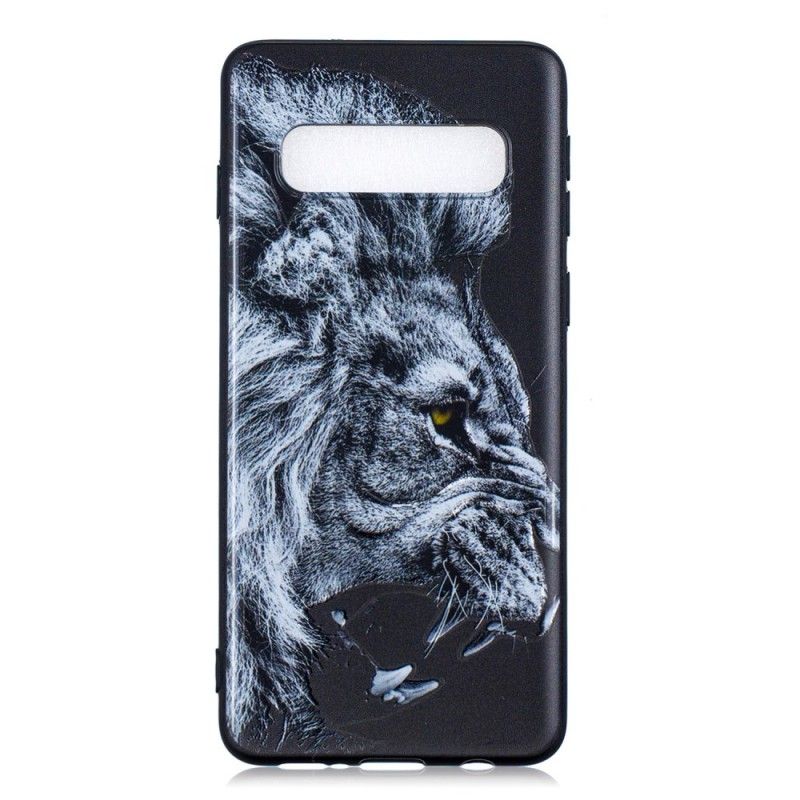 Hoesje voor Samsung Galaxy S10 Woeste Leeuw