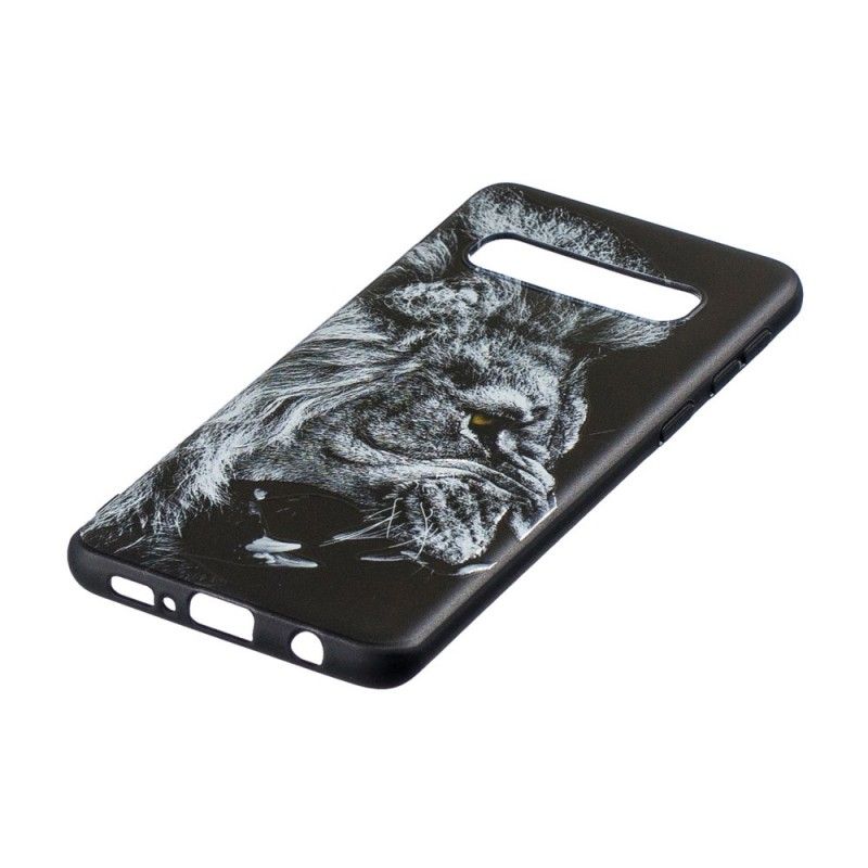 Hoesje voor Samsung Galaxy S10 Woeste Leeuw