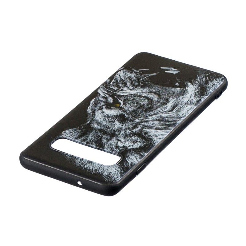 Hoesje voor Samsung Galaxy S10 Woeste Leeuw