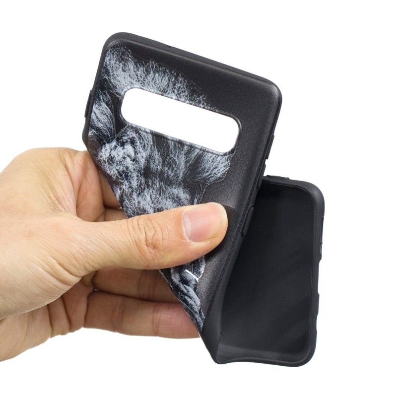 Hoesje voor Samsung Galaxy S10 Woeste Leeuw