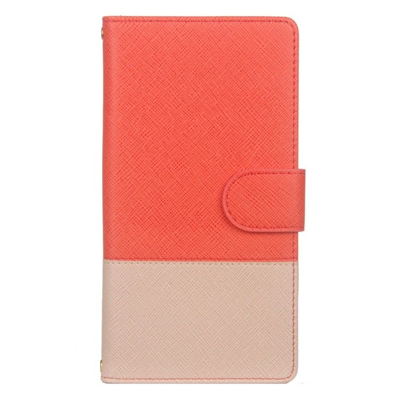Leren Hoesje Samsung Galaxy S10 Grijs Zwart Tweekleurig Kunstleer