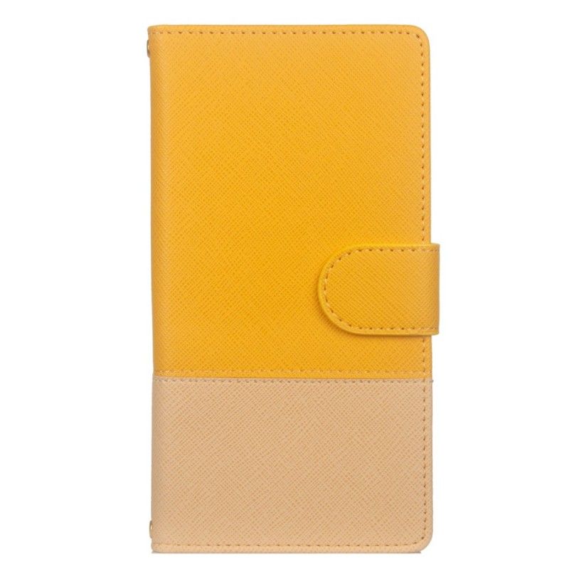Leren Hoesje Samsung Galaxy S10 Grijs Zwart Tweekleurig Kunstleer