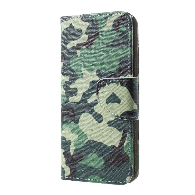 Leren Hoesje Samsung Galaxy S10 Militaire Camouflage