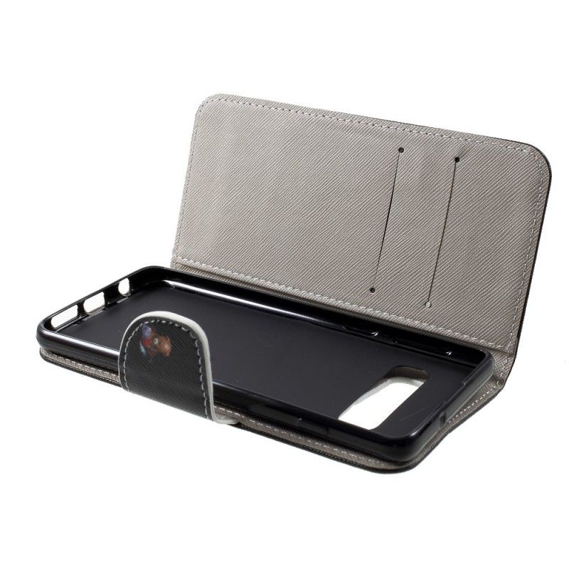 Leren Hoesje Samsung Galaxy S10 Telefoonhoesje Gevaarlijke Beer