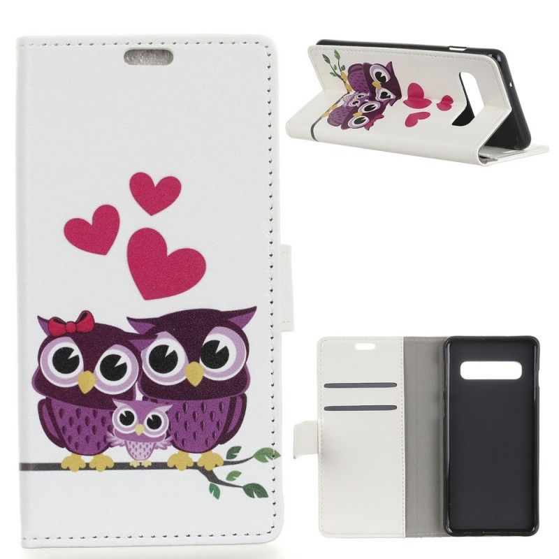 Leren Hoesje voor Samsung Galaxy S10 Familie Van Uilen