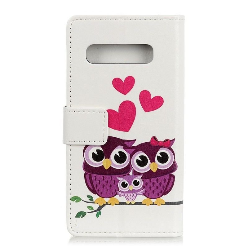 Leren Hoesje voor Samsung Galaxy S10 Familie Van Uilen