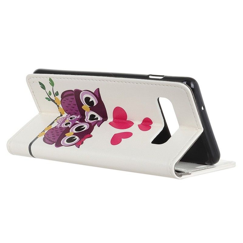Leren Hoesje voor Samsung Galaxy S10 Familie Van Uilen