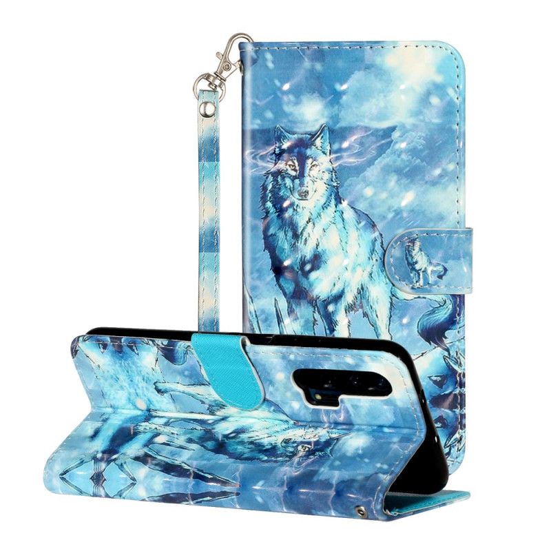 Bescherming Hoesje Honor 20 Pro Telefoonhoesje Wolflichtvlekken Met Riem