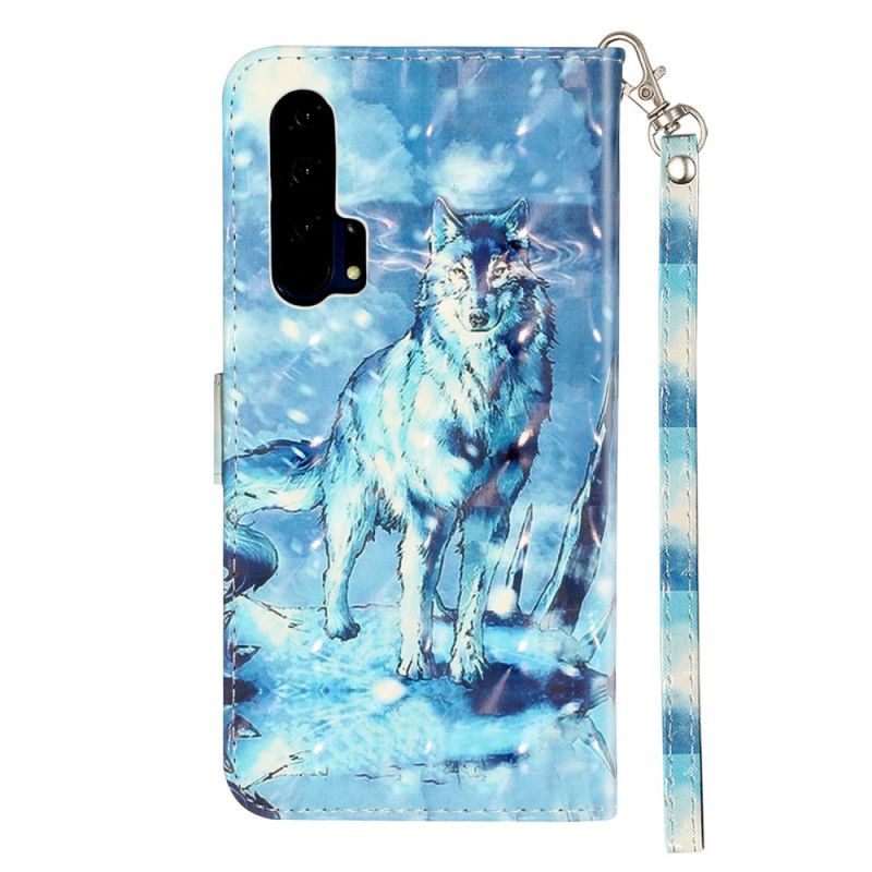 Bescherming Hoesje Honor 20 Pro Telefoonhoesje Wolflichtvlekken Met Riem