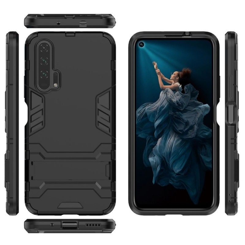 Case Hoesje Honor 20 Pro Donkerblauw Zwart Telefoonhoesje Ultrabestendig