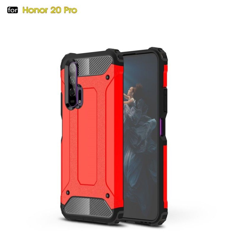 Cover Hoesje Honor 20 Pro Wit Zwart Telefoonhoesje Overlevende