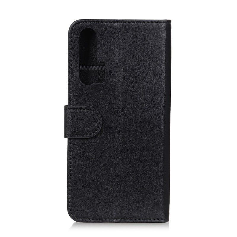 Flip Case Leren Honor 20 Pro Lichtblauw Retro Kunstleer