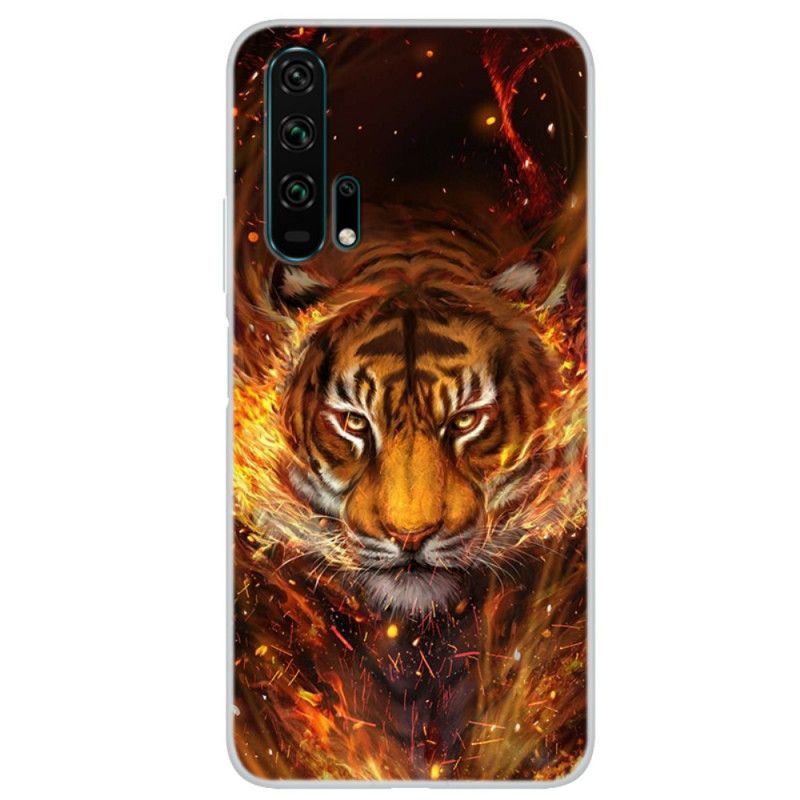 Hoesje Honor 20 Pro Vuurtijger