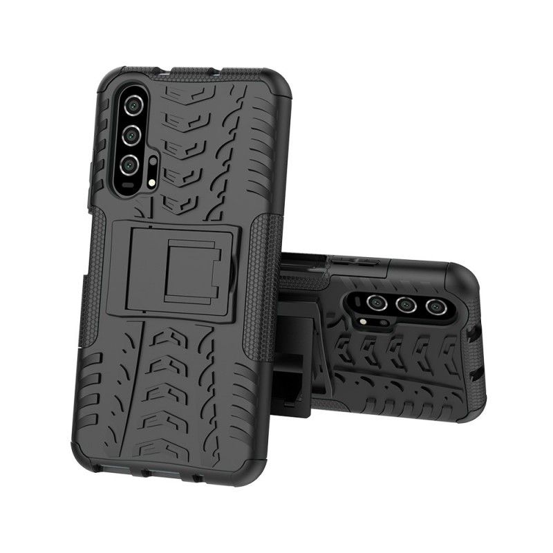 Hoesje Honor 20 Pro Wit Zwart Ultrabestendig