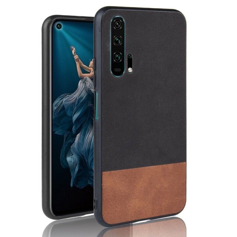 Hoesje Honor 20 Pro Zwart Tweekleurig Glad