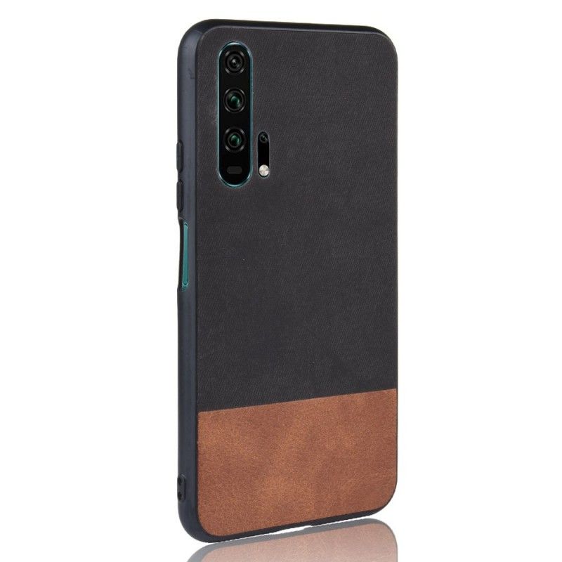 Hoesje Honor 20 Pro Zwart Tweekleurig Glad