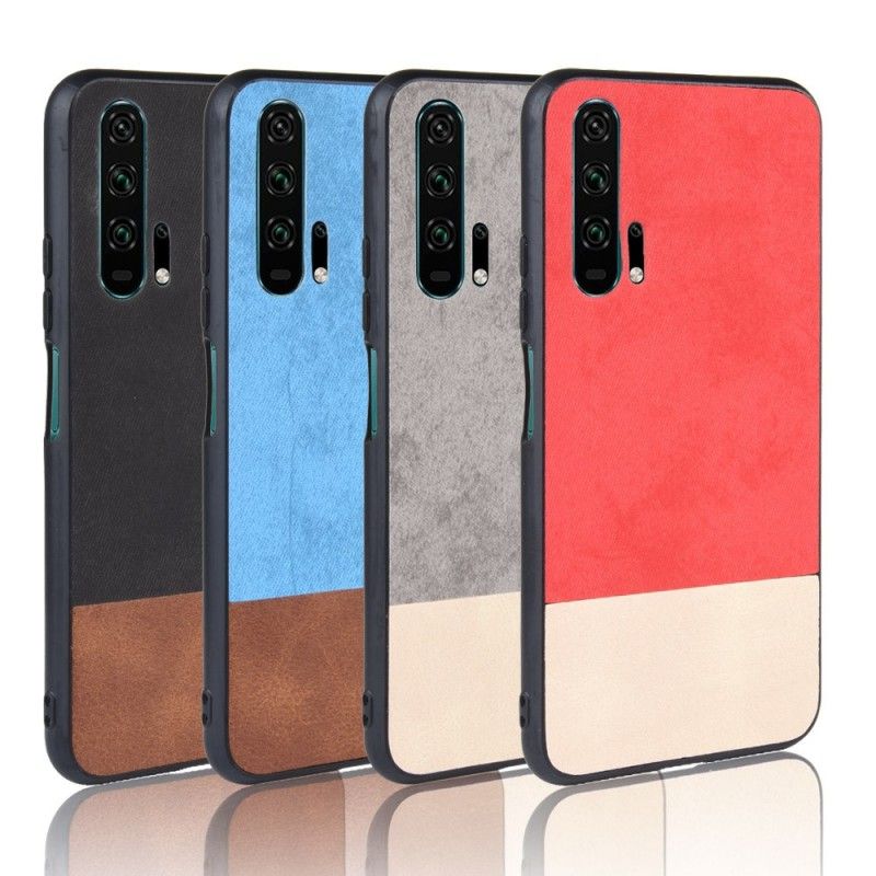 Hoesje Honor 20 Pro Zwart Tweekleurig Glad