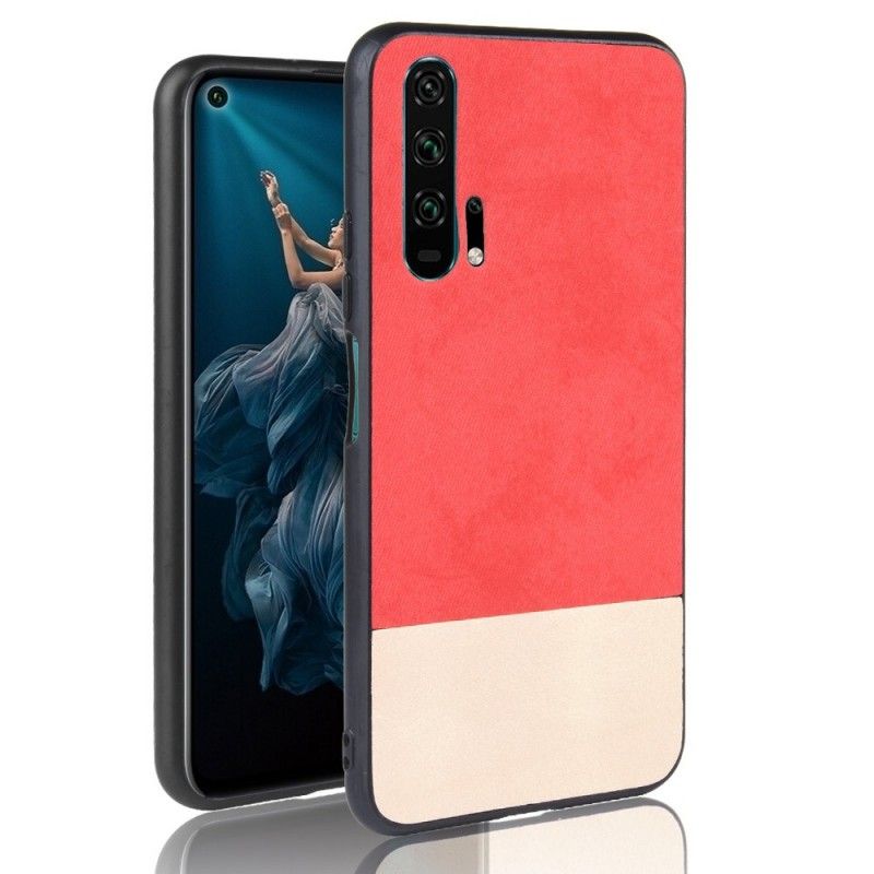Hoesje Honor 20 Pro Zwart Tweekleurig Glad
