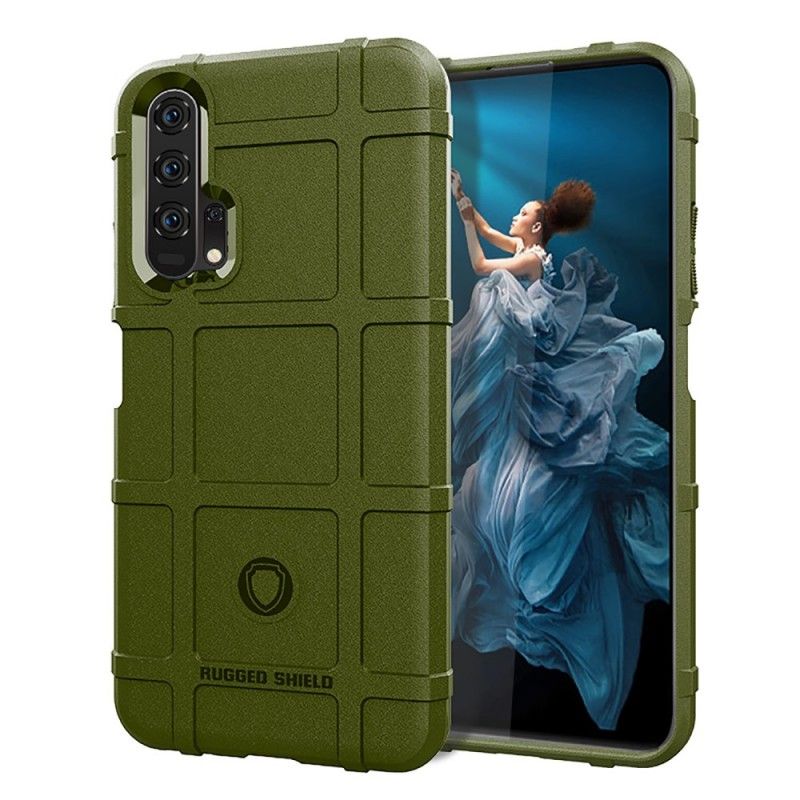 Hoesje voor Honor 20 Pro Groen Zwart Robuust Schild