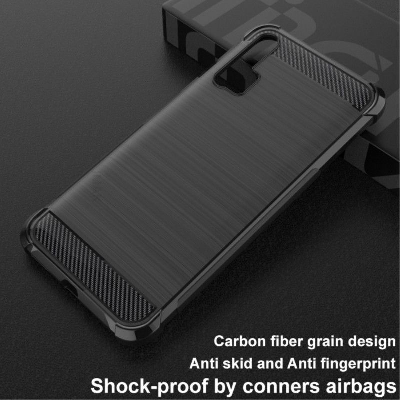 Hoesje voor Honor 20 Pro Imak Geborsteld Koolstofvezel