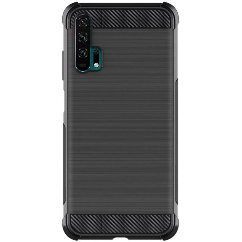 Hoesje voor Honor 20 Pro Imak Geborsteld Koolstofvezel