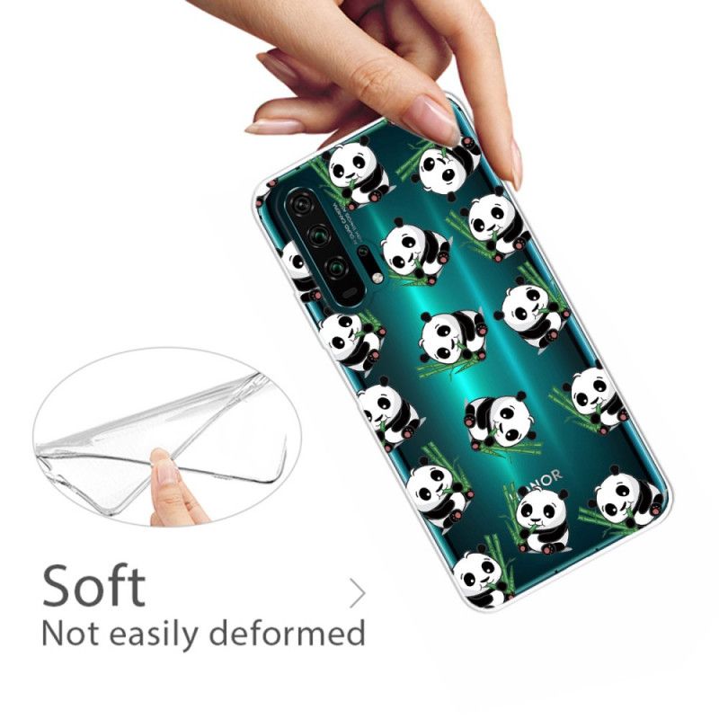Hoesje voor Honor 20 Pro Leuke Panda'S