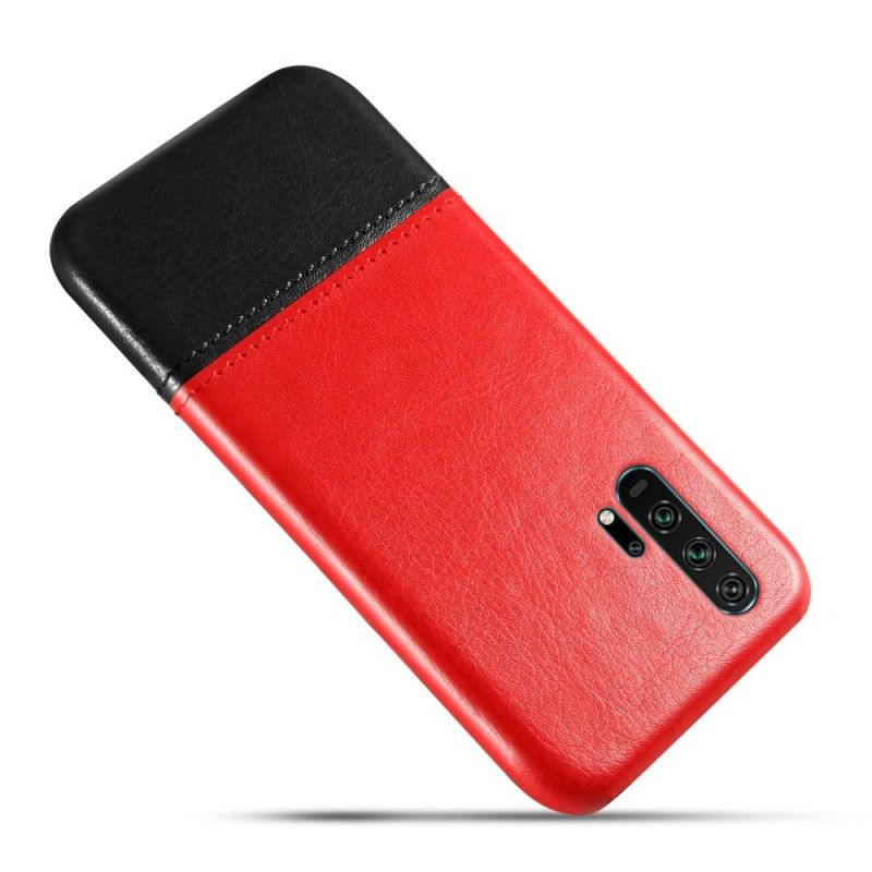 Hoesje voor Honor 20 Pro Zwart Tweekleurig Leereffect