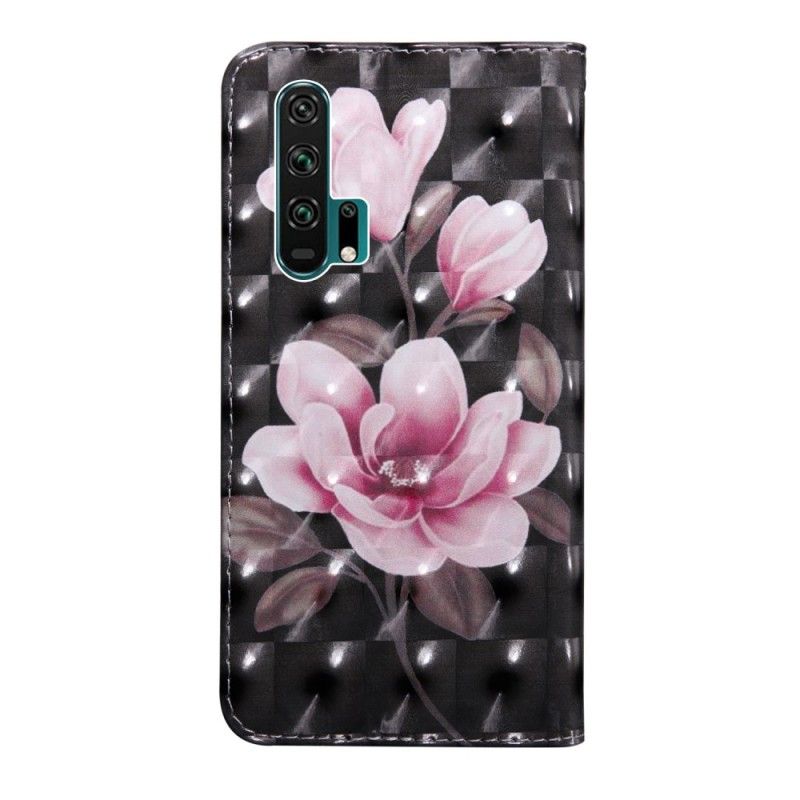 Leren Hoesje voor Honor 20 Pro Bloemen Bloeien
