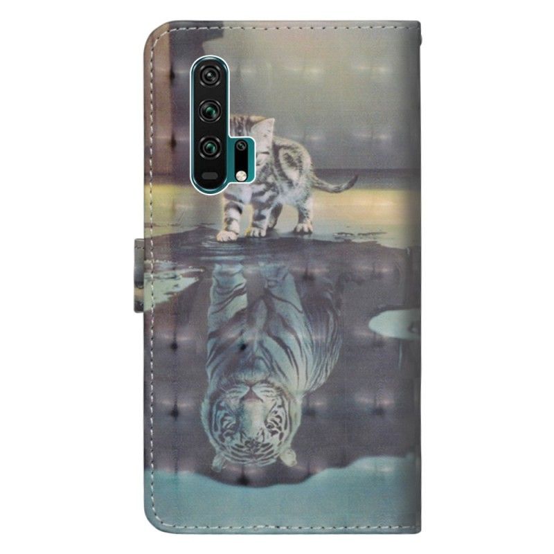 Leren Hoesje voor Honor 20 Pro Ernest De Tijger